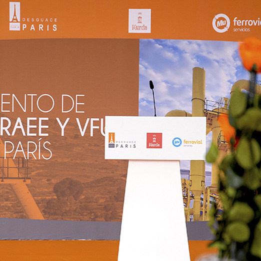Inauguración planta de residuos desguace París